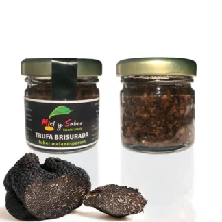 Trufa negra bisurada en su jugo