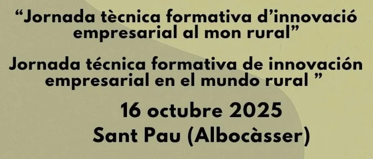 Título cartel jornada técnica Albocàsser