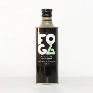 Botella AOVE variedad Arbequina