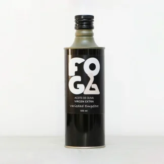 Botella de aceite de la variedad Empeltre de Olis Fogà
