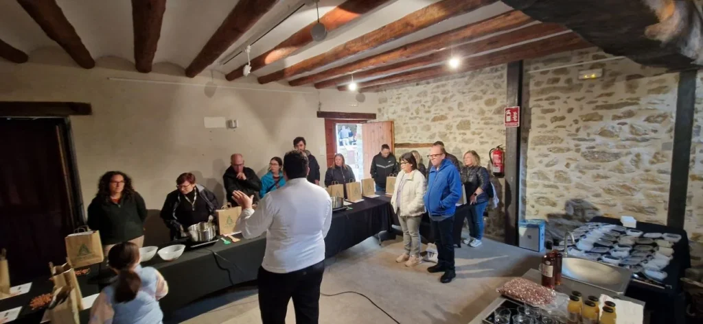 taller de elaboración de turrón de avellana