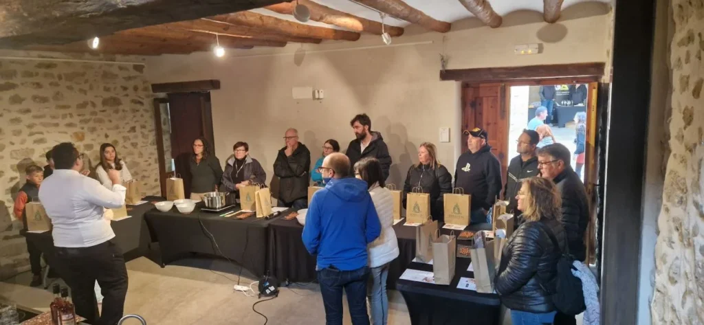 taller de elaboración de turrón de avellana
