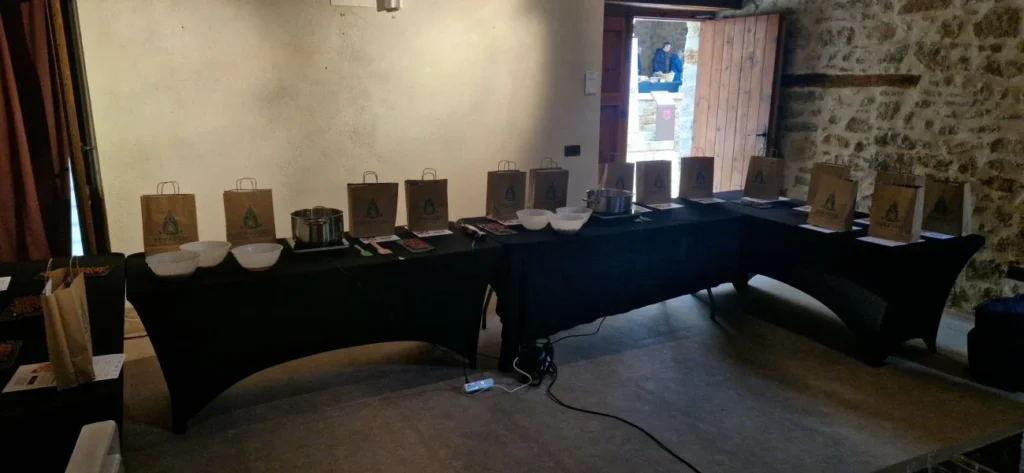 taller de elaboración de turrón de avellana
